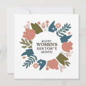 女性史月間 招待状 (裏面)