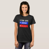 女性右派の民主化反対運動 Tシャツ (正面フル)