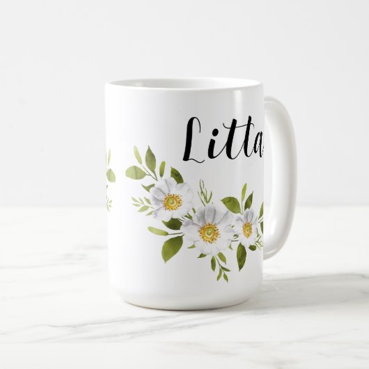 女性名入りのマグカップ コーヒーマグカップ (正面右)