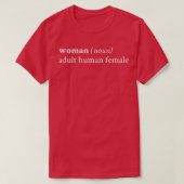 女性名詞成人女性の贈り物のためのフェミニスト627 Tシャツ (デザイン正面)