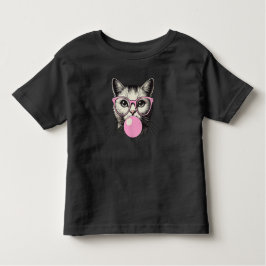 女性向けかわいい猫プリントTシャツ 猫好きユーモア トドラーTシャツ