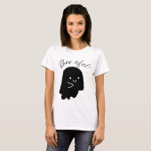 女性向けのかわいいおばけグラフィックTシャツ Tシャツ (正面フル)