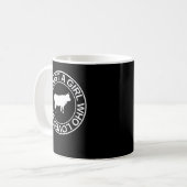 女性向けの牛の贈り物を愛しているだけの女の子 コーヒーマグカップ (正面左)