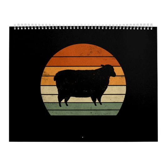 女性向けの贈り物 |羊のおもしろい農業 カレンダー (カバー)