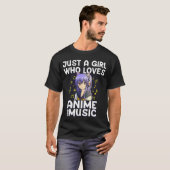 女性向けアニメアート アニメグッズ 音楽 アニメ Tシャツ (正面フル)