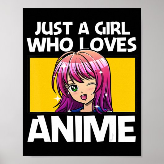 女性向けアニメ10代のアートAnime Merch Girl An ポスター (正面)
