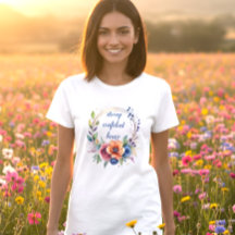 女性向けインスピレーション ホワイトTシャツ