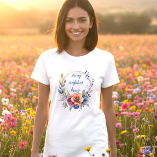 女性向けインスピレーション ホワイトTシャツ Tシャツ