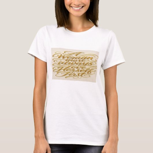 女性向けインスピレーションTシャツ Tシャツ (正面)
