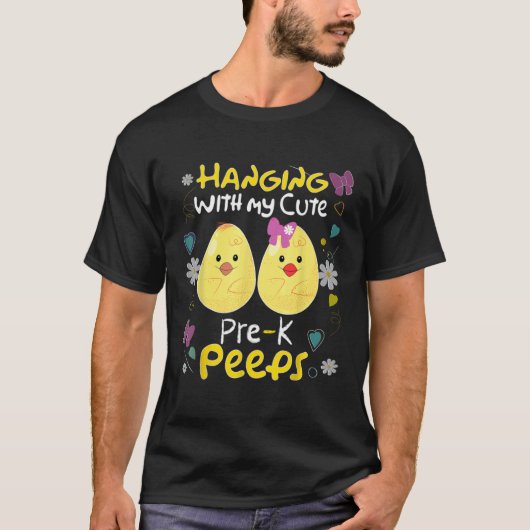 女性向けイースターTシャツ 就学前教師 Tシャツ (正面)
