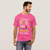 女性向けオフィススタッフのための学校の初日のTシャツ M Tシャツ (正面フル)