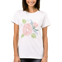 女性向けカジュアル半袖Tシャツ - 柔らかいコットン素材