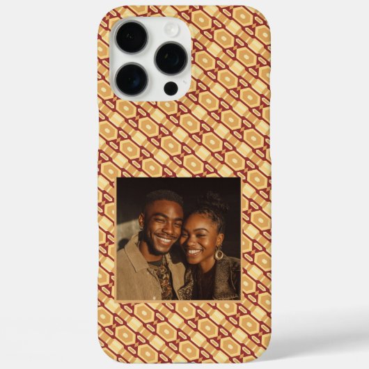 女性向けカラフルなクリスマスギフト トライバルパターン Case-Mate iPhoneケース (裏面)