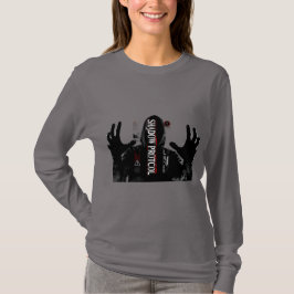 女性向けグリッチストリートウェアロングスリーブTシャツ Tシャツ