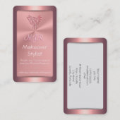 女性向けスタイリスト、ピンク・フェニックス 名刺 (正面/裏面)