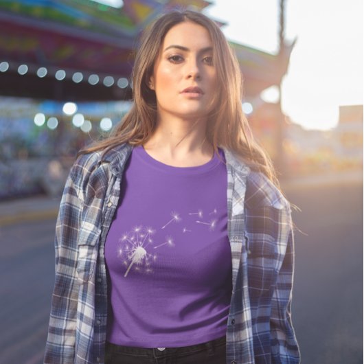 女性向けタンポポデザインの風花Tシャツ Tシャツ