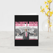 女性向けトランプパパの家ホワイトハウス2024 カード (黄色い花)