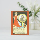 女性向けハロウィンはがきヴィンテージ ポストカード (スタンド正面)