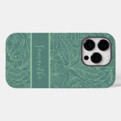 女性向けハードケース スマホケース オーダーメイド 花柄 おしゃれ iPhoneケース Case-Mate iPhoneケース (裏面 (横))