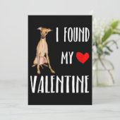 女性向けバレンタインデーのイタリアングレーハウンド シーズンカード (スタンド正面)