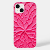 女性向けブラッシュピンクの枝テクスチャーiPhoneケース Case-Mate iPhoneケース (裏面)