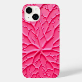 女性向けブラッシュピンクの枝テクスチャーiPhoneケース Case-Mate iPhone 14ケース