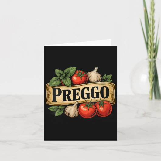 女性向けプレッゴコスチューム妊娠発表プレッゴ カード (正面)