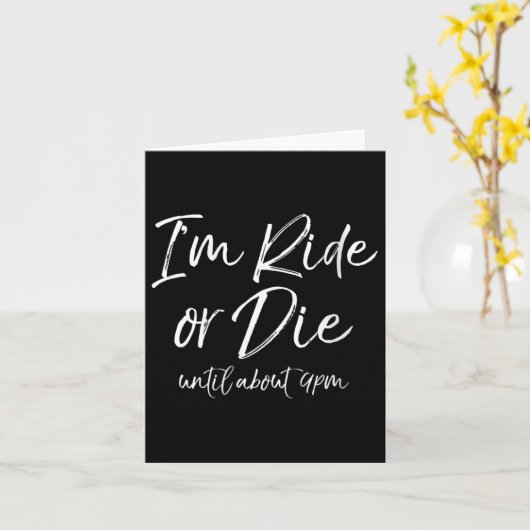 女性向けユーモアのある母の日のギフト 母さん、私はあなたの相棒だか死ぬまで カード (黄色い花)