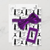 女性向け大学院おめでとう ポストカード (正面/裏面)