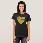 女性向け映画作りI Love映画作り Tシャツ (正面フル)