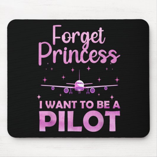 女性向け航空飛行機デザイン マウスパッド (正面)