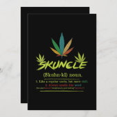 女性向け スカンクル定義 weed smoking おじ 面白い 招待状 (正面/裏面)