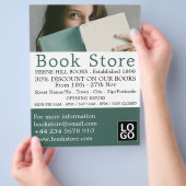 女性向け、書店の広告 チラシ (手)