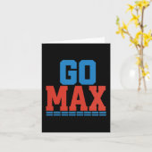 女性向け Go Max シャツ！Go Max で最大限に！それとも Go Home で  カード (黄色い花)