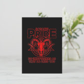 女性向け Satanic Pride 悪魔主義 異教 ヤギ 悪魔 招待状 (スタンド正面)