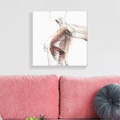 女性呼吸器系の3Dビュー2 キャンバスプリント (インサイチュ (リビング))