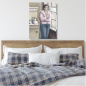 女性喫煙1996 キャンバスプリント (インサイチュ (寝室))