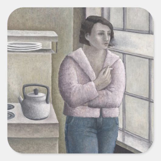 女性喫煙1996 スクエアシール (正面)