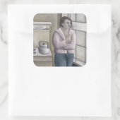 女性喫煙1996 スクエアシール (バッグ)