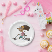 女性嘔吐 ペーパープレート (パーティー)