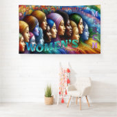 女性国際的の日のバナー 横断幕 (インサイチュ)