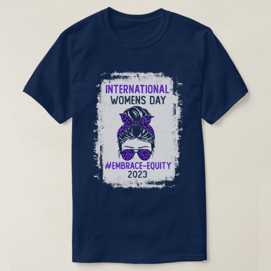 女性国際的デイエンスエクイティ Tシャツ (デザイン正面)