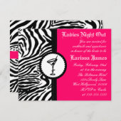 女性夜、バチェロレッテの招待状 招待状 (正面/裏面)