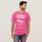 女性天文学天文学望遠鏡宇宙 Tシャツ (正面フル)