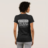 女性天生领导者搞笑T恤幽默 Tシャツ (裏面フル)