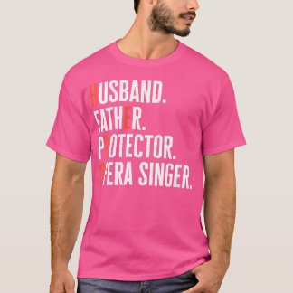 女性夫の父プロテクターオペラシンガーミュージック Tシャツ
