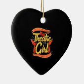 女性女優ガールミュージカルブロードウェイ女優キャラクター セラミックオーナメント (右)