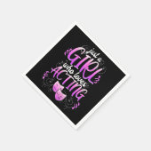 女性女優ガール演技ブロードウェイミュージカル文字 スタンダードカクテルナプキン (角)