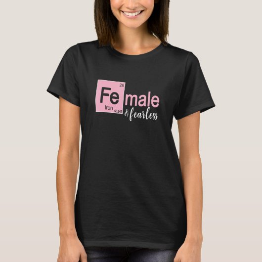 女性女子のための女性大胆不敵ステムティー Tシャツ (正面)