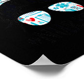 女性女子学生のための看護ギフトER CNA RN ポスター (角)